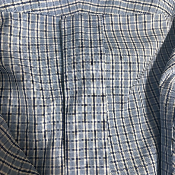 Lands' End Men's Blue Checkered Shirt - Picture 3 of 12